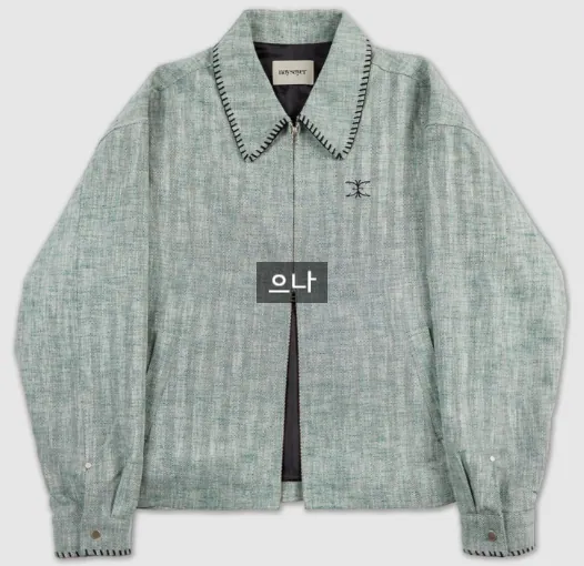 네이세이어 (NAYSAYER) Linen stitched jacket (2way) Green