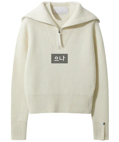 르캐시미어 (LE CASHMERE) Ribbed Short Sweater (White) D5WAW24108WHX