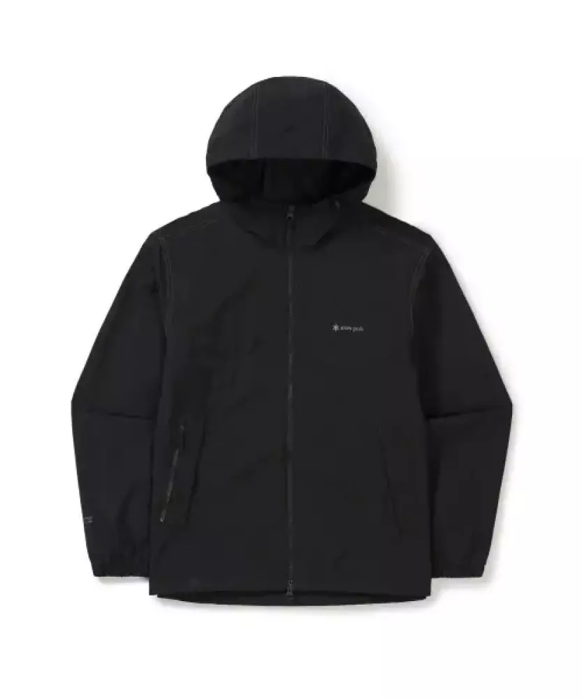 스노우피크어패럴 (SNOW PEAK APPAREL) 경량 타슬란 윈드스토퍼 후드 바람막이 S26SMPJK02 Black