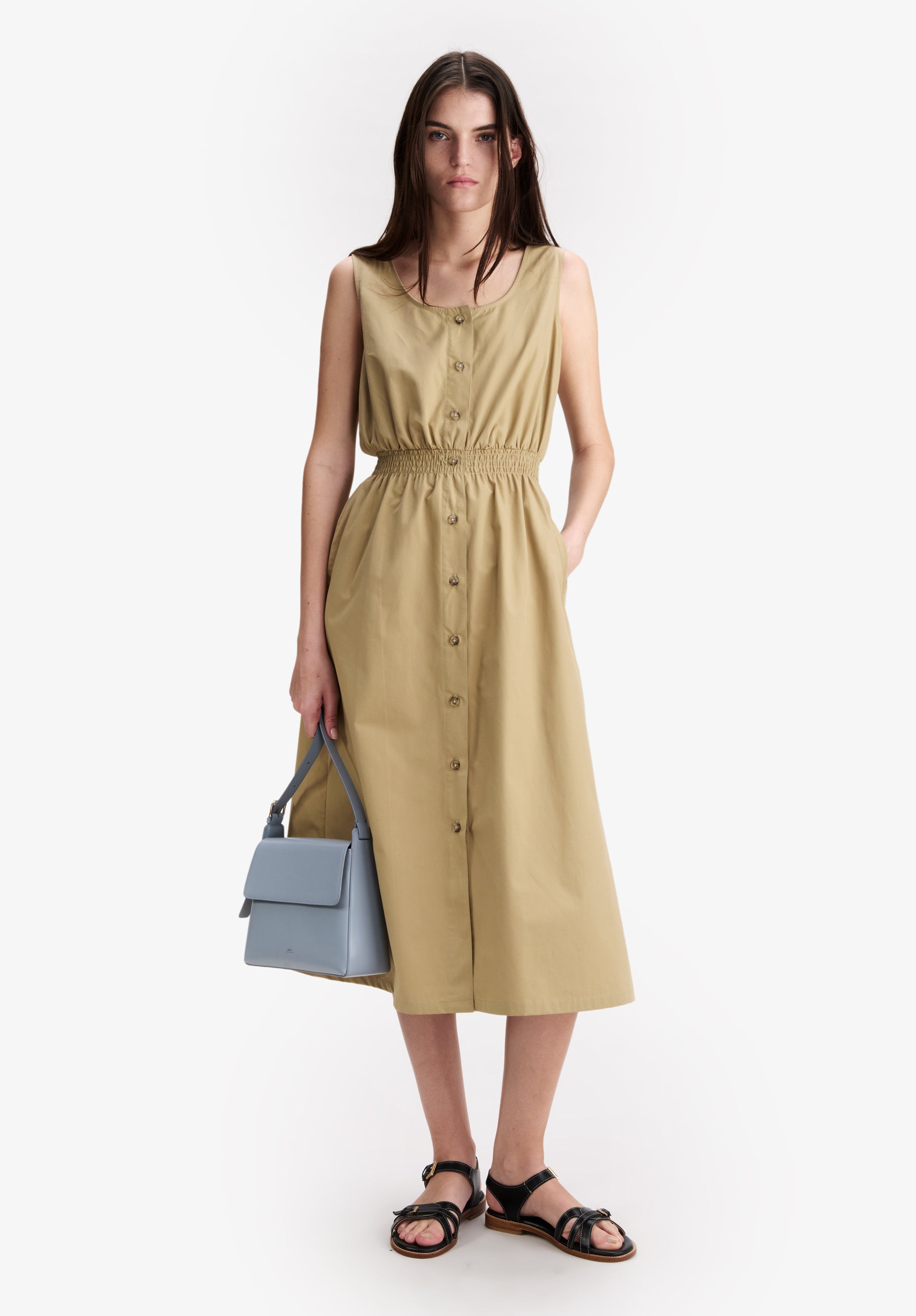 아페쎄 (A.P.C.) Eloise Dress BAC Beige (COHTF-F35316)