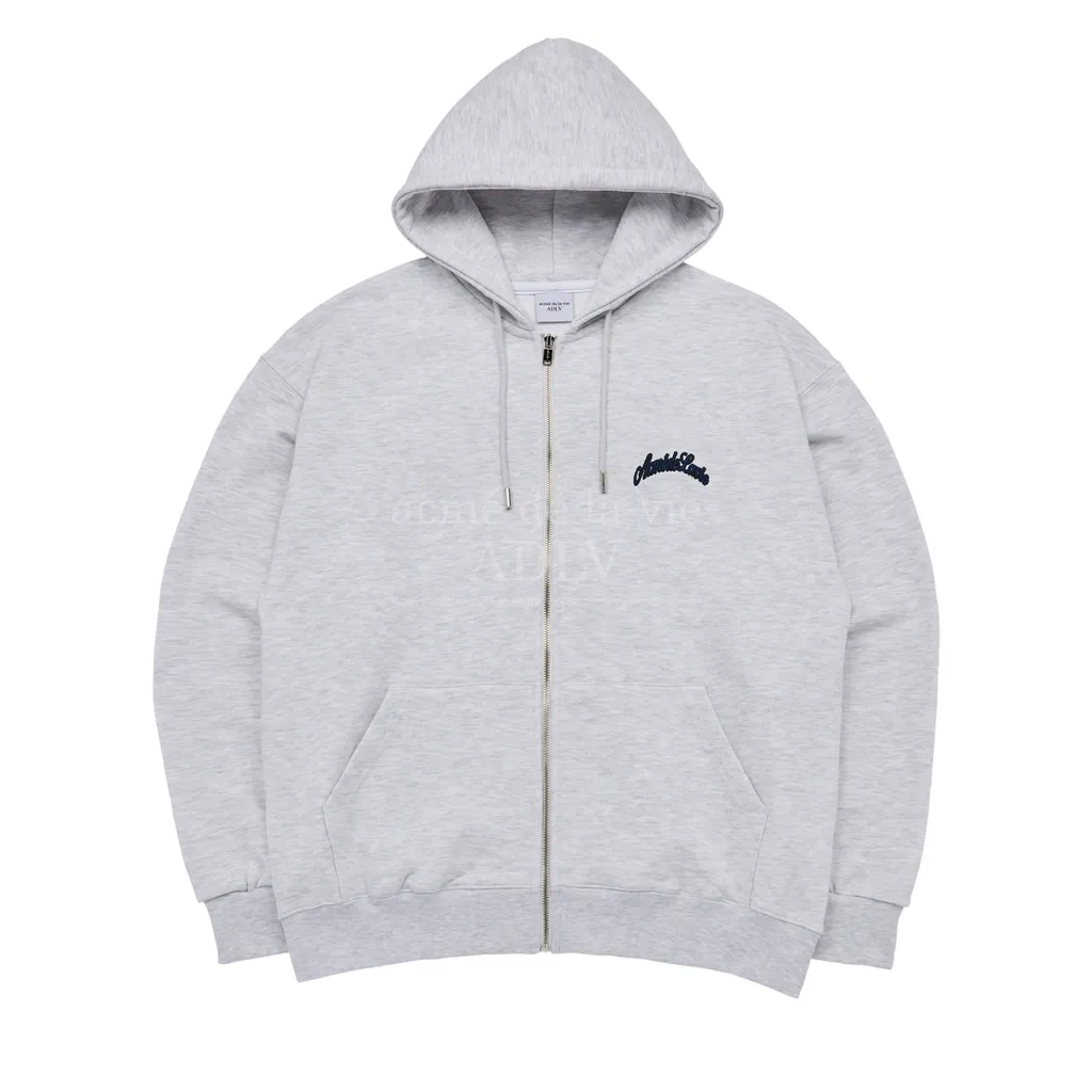 아크메드라비 (ACME DE LA VIE) A LOGO SYMBOL PRINTING HOODIE ZIP UP MELANGE