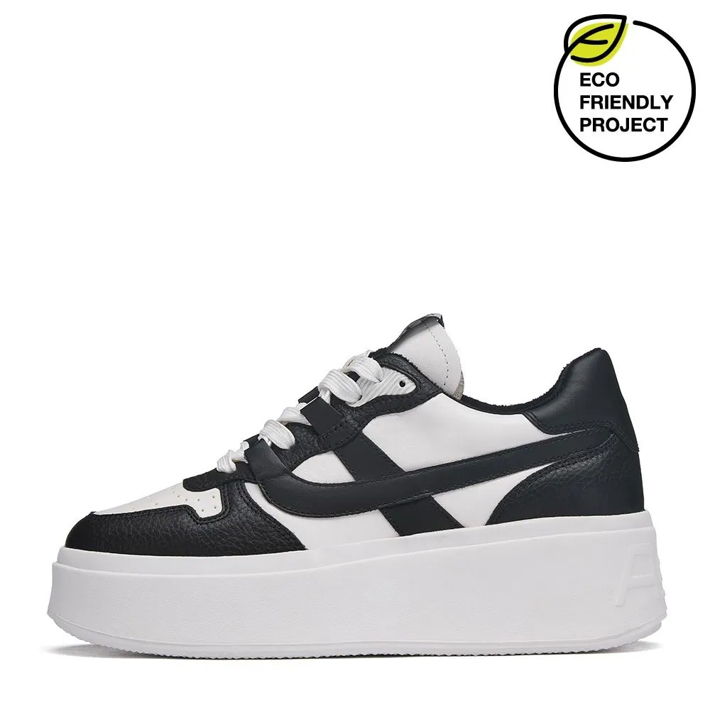 아쉬 (ASH) MATCH 매치 여성 플랫폼 스니커즈 WHITE/BLACK (AG4D01027/BL)