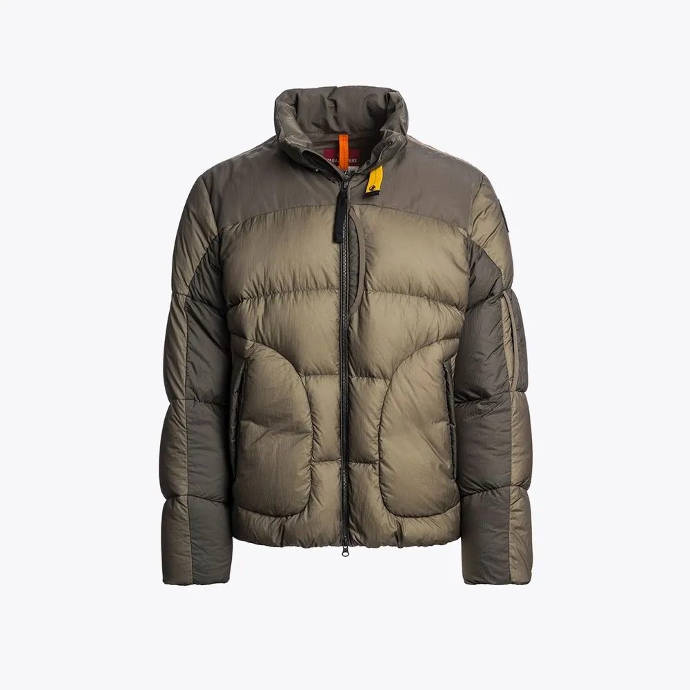 파라점퍼스 (Parajumpers) 남성 숏 다운 재킷 야리 Olive Grey (25WMPMPUMU01PJ0103)