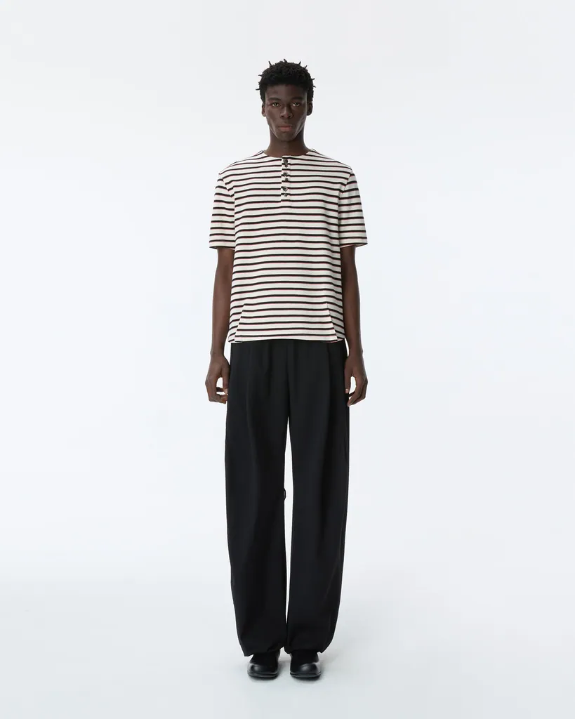 아더에러 (ADER ERROR) Henley Neck T-shirt Product. 23 아이보리 (BP01SSHS0201IV)