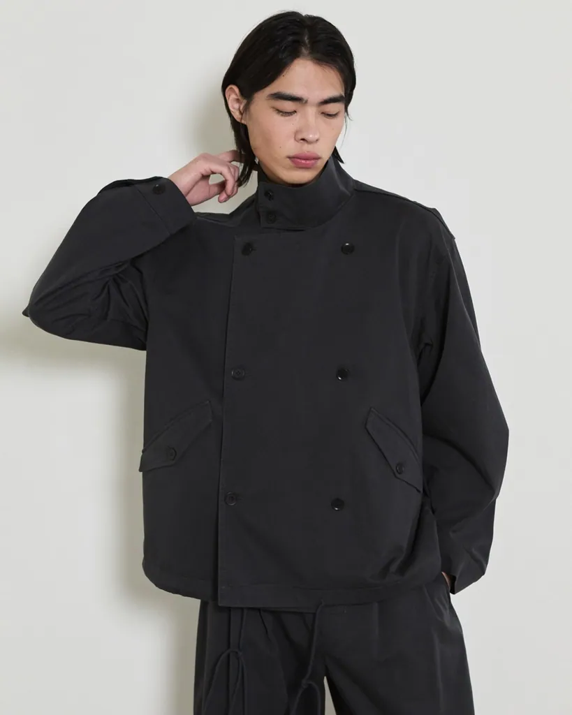 디앤드퀘스천 (THE END QUESTION) Chino double jacket / DARK GRAY