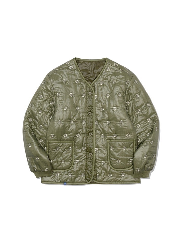 프리터 (FRITUR) The KYOTO Quilted Reversible Jacket Khaki_F253JK01