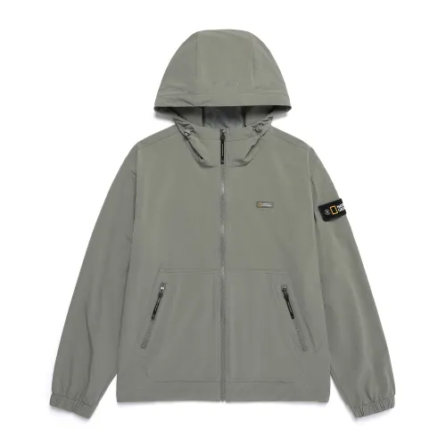 N251UFT990 리오 우븐 스트레치 후드 바람막이 KHAKI