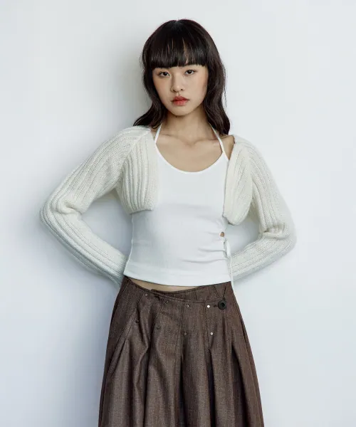 멜로우 울 볼레로 아이보리