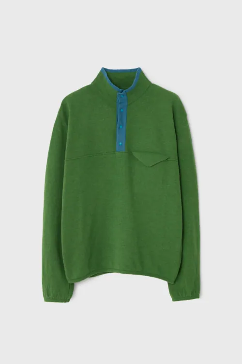 벌스데이수트 (BIRTHDAY SUIT) SNAP PULLOVER KNIT GREEN