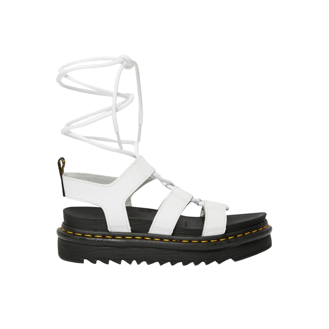닥터마틴 (Dr. Martens) 나틸라 하이드로 레더 글래디에이터 샌들 - 화이트
