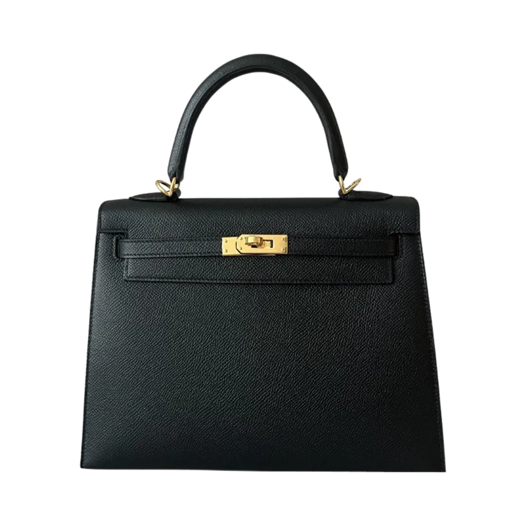 에르메스 (Hermès) 켈리 25 백 셀리에 앱송 & 골드 하드웨어 누아 (H038416CC89)