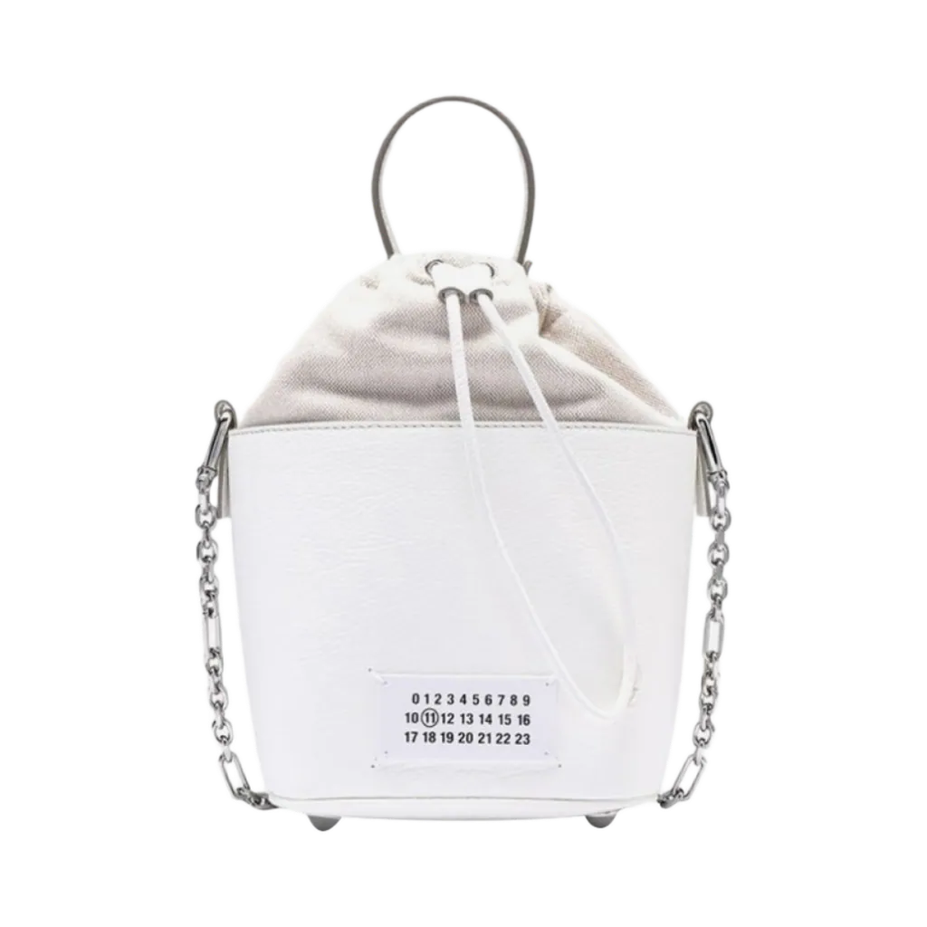 메종 마르지엘라 (Maison Margiela) 5AC Bucket Bag Small White (S61WG0035P4348T1003)