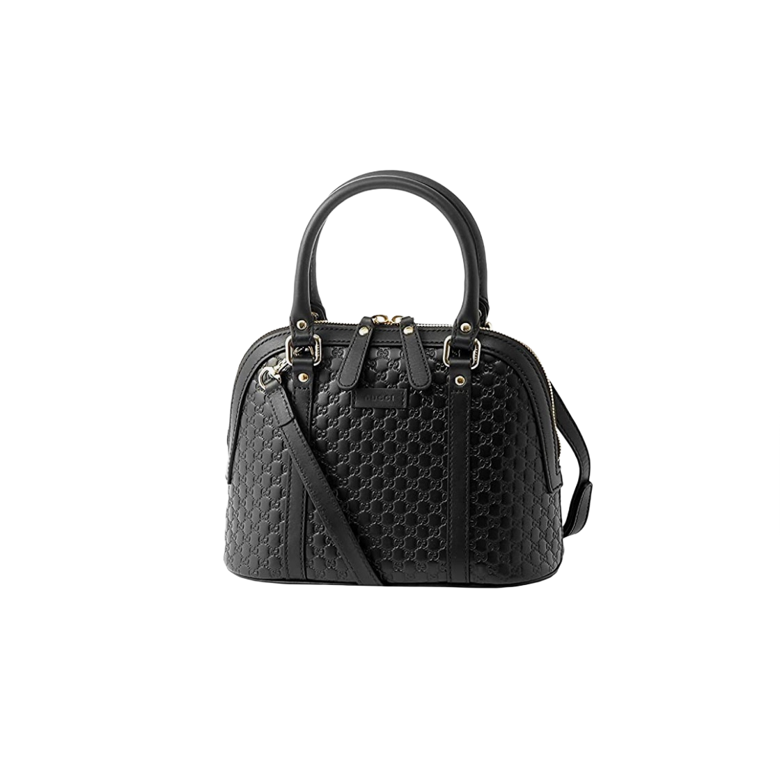 구찌 (Gucci) Micro Guccissima Mini Dome Tote Bag Black (449654 BMJ1G 1000)