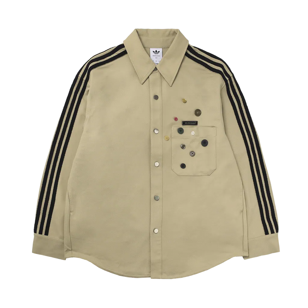 아디다스 (adidas) 아디다스 x 송 포 더 뮤트 셔츠 자켓 스톤 카키 (KC3141)