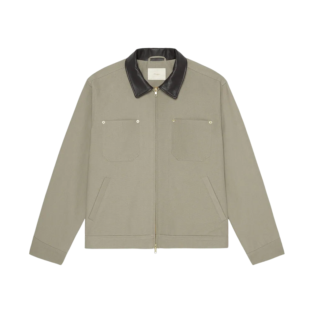 스트레인저 (STRANGER) Stranger Regular Fit Four-Pocket Cotton Chore Jacket (Olive)