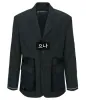 앤더슨벨 (ANDERSSON BELL) INSIDE OUT STRIPE SHEER JACKET awa698u (BLACK)