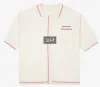 브루클린뮤지엄 (BROOKLYN MUSEUM) BKM HALF SLEEVED BOWLING KNIT CREAM