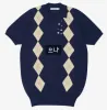 노쿨러스 (NOS COULEURS) (M)MULTI BUTTON ARGYLL KNIT NAVY