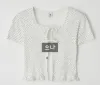 론론 (RONRON) MINI DOT RIBBON COTTON CARDIGAN WHITE