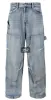 9999아카이브 (9999 ARCHIVE) JEWELRY REVET DOUBLE KNEE DENIM PANTS (Light Denim)
