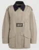 럭키슈에뜨 (LUCKY CHOUETTE) Collar Coloring Work Jumper (beige)