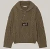 OFC Shawl Collar Pullover (coffee brown)