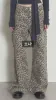 오데스 (ORDES) LEOPARD STRAIGHT PANTS - BEIGE
