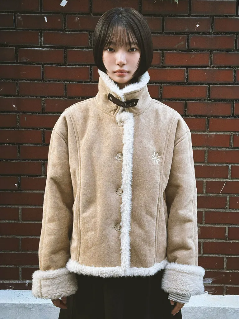Standard Collar Suede Mustang_Beige