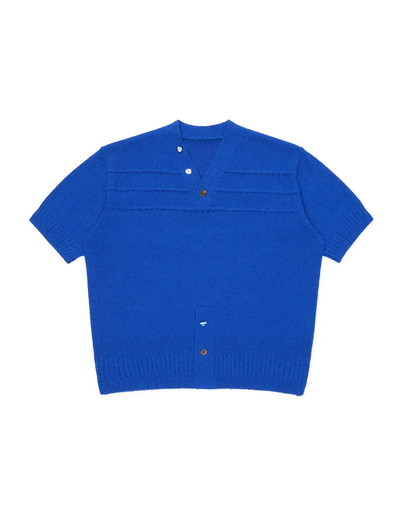 아더에러 (ADER ERROR) Half Sleeve Knit Product. 59 (BO01SSKT0502BL / Blue)
