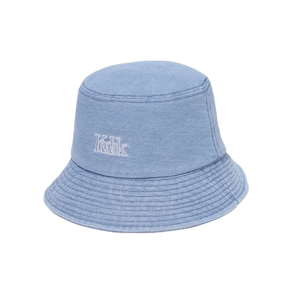 코닥어패럴 (KODAK APPAREL) 컬러플러스 자수 로고 버킷햇 DENIM