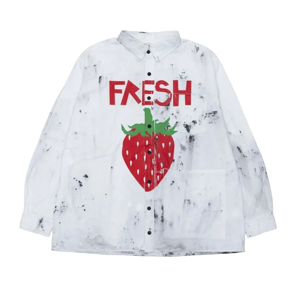 웨스트폴 (WESTFALL) Fresh Button Long Sleeve Shirt (Dirty White) WES03B010