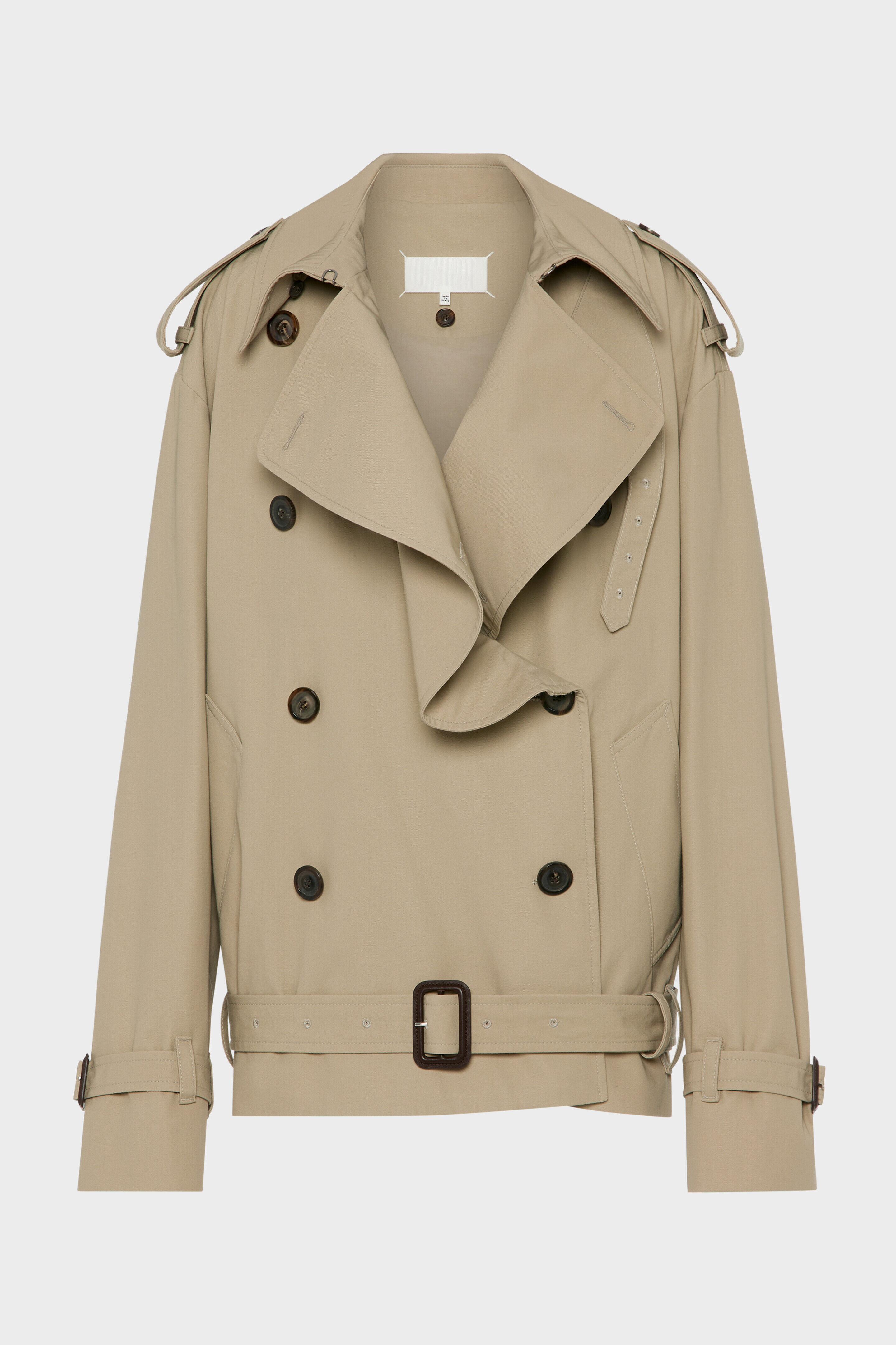 메종 마르지엘라 (Maison Margiela) 폴디드 칼라 코튼 카반 (핑크 베이지) S29AM0414M35900115